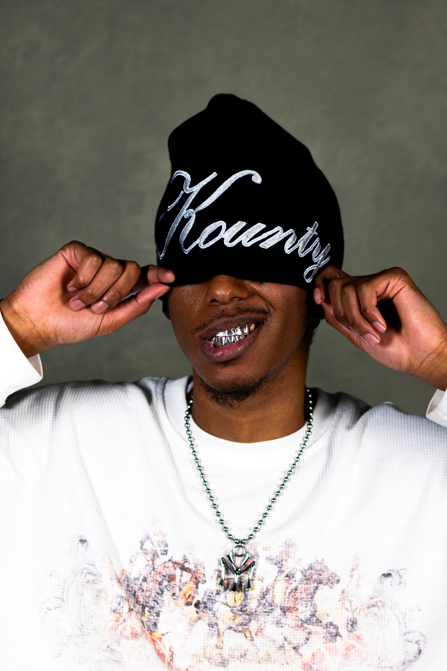 'SCRIPT' BEANIE