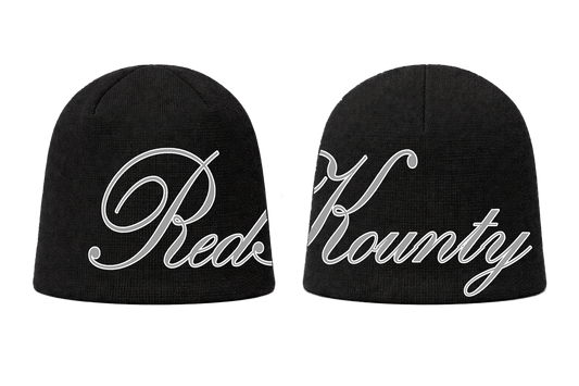 'SCRIPT' BEANIE - BLACK