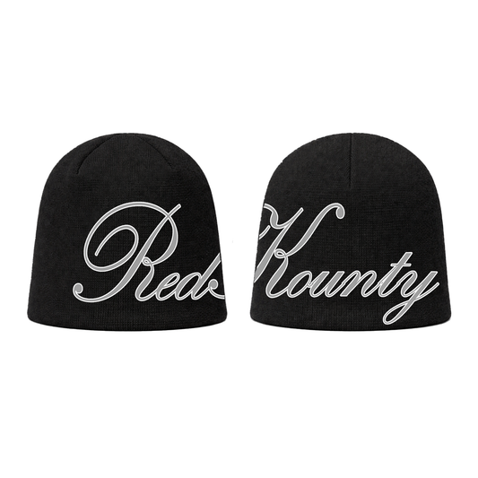 'SCRIPT' BEANIE - BLACK