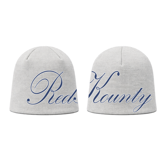 'SCRIPT' BEANIE - GREY
