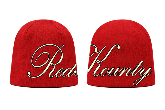 'SCRIPT' BEANIE - RED